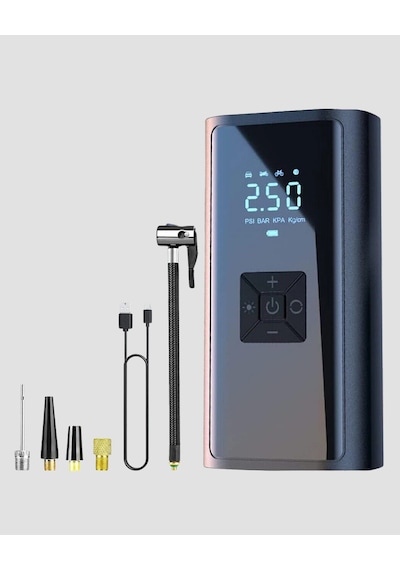 Taşınabilir 80w Kablosuz Lastik Şişirme Pompası Dijital Ekranlı 1 Adet 27705798