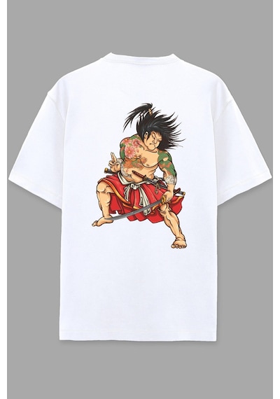 Noıssey Asian Beyaz Oversize Unisex T-shirt