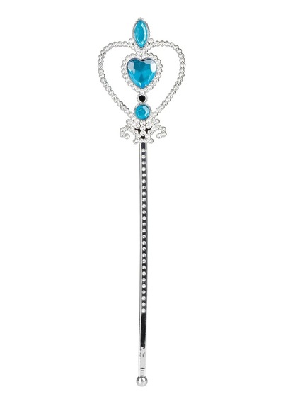 Mavi Renk Kalp İşlemeli Karlar Ülkesi Elsa Asası Çocuk
