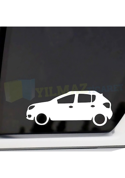 Dacia Sandero Basık Araç Oto Sticker Kelebek Cam Yapıştırma 2 Ad