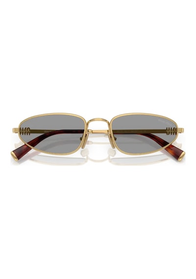 Miu Miu A52s 5ak40o 52 Kadın Geometrik Gold Metal Güneş Gözlüğü Altın