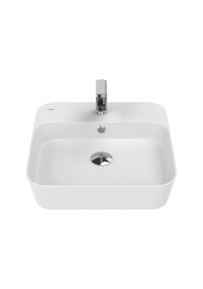 Creavit Loop Kare İnce Çanak Lavabo 45 Cm Mat Beyaz Lp046-00mb00e-0000