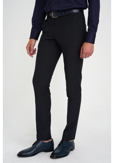 Efor Slim Fit Pilesiz Yün Klasik Lacivert Kumaş Pantolon P 1191 Lacivert