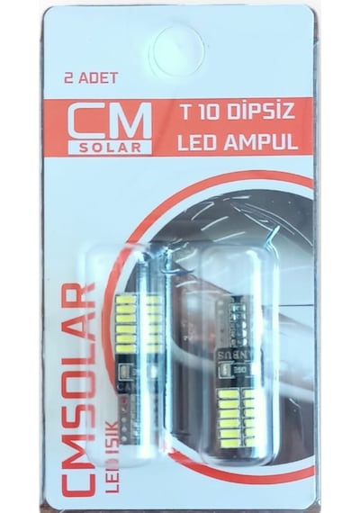 T10 Dipsiz Led Beyaz Işık Ampul Park-plaka-tavan Aydınlatma