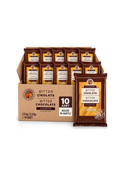 Altınmarka Bitter Kuvertür Çikolata 2,5 Kg X 10 Adet