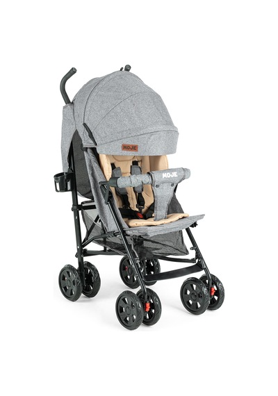 Moje Strong Baston Bebek Arabası Gri Siyah