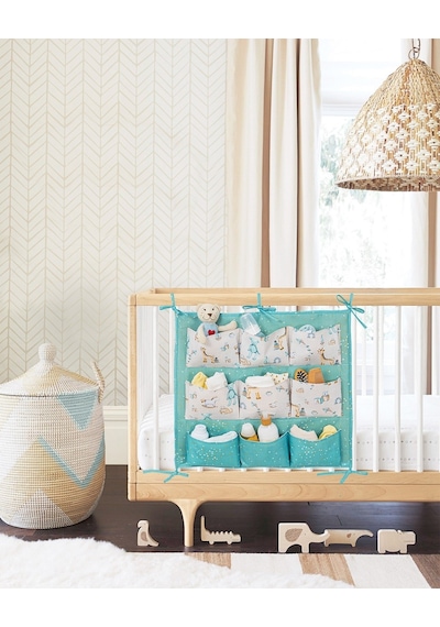 Baby 9 Cepli Bağlamalı Beşik Kenarı Düzenleyici Yeşil