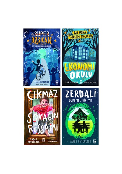 3.4.5. Sınıf Okuma Seti 4 Kitap Çıkmaz Sokağın Ressamı-ekonomi Okulu-süper Başkan-zedali Dedem