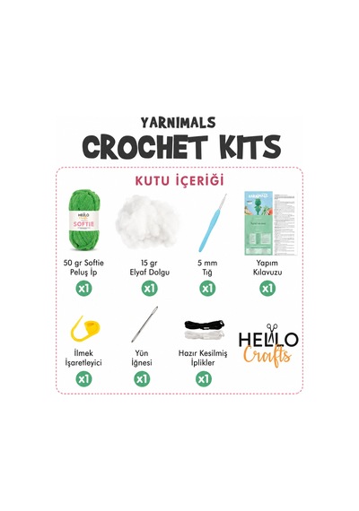 Bakgelal Amigurumi Ahtapot Yapım Kiti Başlangıç Seviyesi Tığ Örgü Seti Dıy Crochet Kit