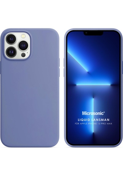 Microsonic Apple Uyumlu iPhone 13 Pro Max Kılıf Liquid Lansman Silikon