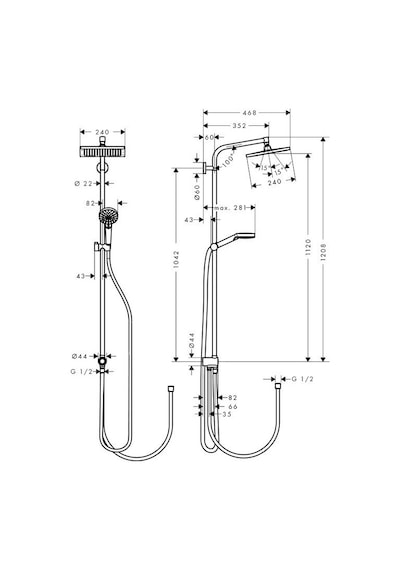 Hansgrohe Crometta E240 Duş Kolonu Diğer