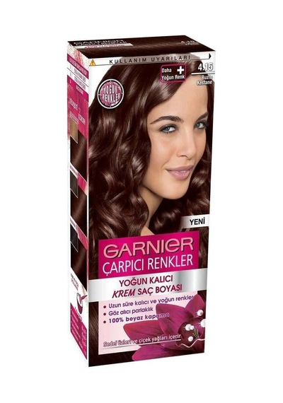 Garnıer Çarpıcı Renkler Saç Boyası 4.15 Buzlu Kestane