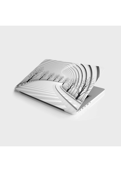 Laptop Sticker Bilgisayar Notebook Pc Kaplama Etiketi 3d Yol Ağaç