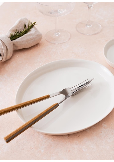 The Mia Cotta Limoges Pasta Tabağı Beyaz 22 Cm