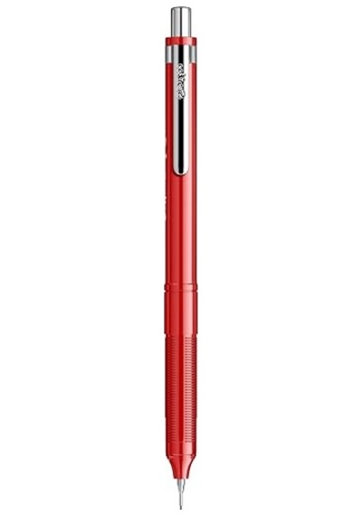 Kırmızı 0.7 Mm Mekanik Kurşun Kalem - Krom Kaplama Aksesuarlar