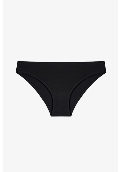Penti Siyah Dikişsiz İz Yapmayan Normal Bel Slip Külot