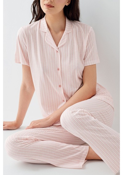Arnetta Kadın Pembe Gömlek Pijama Takım Ar3594-s-v1 Pembe