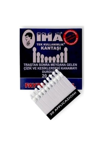 Iha Tek Kullanımlık Kibrit Kan Taşı 1 Paket/24 Kart/480 Adet Tek Kullanımlık Kantaşı