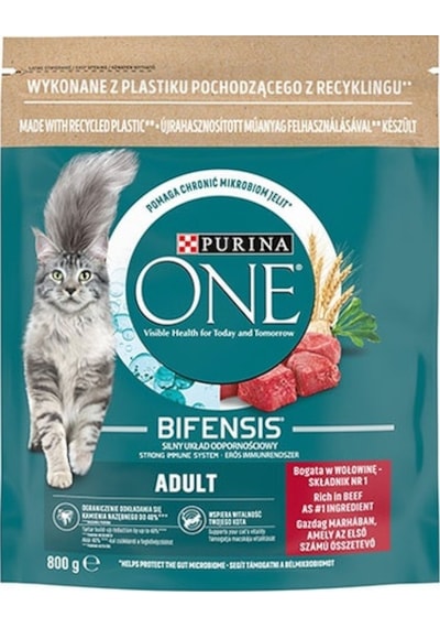 Purina One Sığır Etli Yetişkin Kedi Maması 2 x 800 G
