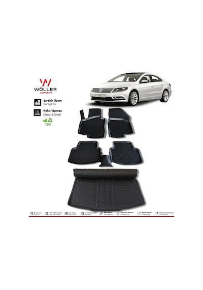 Volkswagen Passat Cc Paspas Bagaj Havuzu 2008 Sonrası 3d Havuzlu