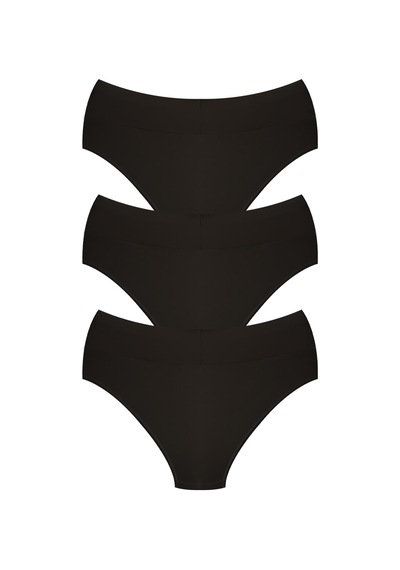 Cottonhill Pamuklu Yüksek Bel Toparlayıcı Kadın Bikini Külot 3'lü Paket - 2 Çok Renkli 2