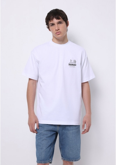 Colin's Colins Comfort Fit Yuvarlak Yaka Düz Erkek Beyaz Kısa Kol Tişört Cl1077192 Q1.v1 Ofw Beyaz