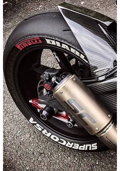 Motorsiklet Lastik Yazısı Pirelli Diablo Supercorsa 4 Adet 1.9 Cm