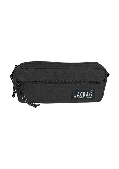 Jacbag Dual Zıp-iki Fermuarlı Kalemkutu Siyah
