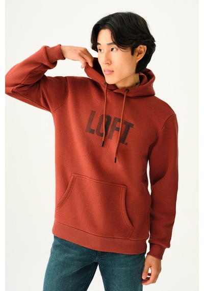 Erkek Sweatshirt Lf2038246 Kahverengi