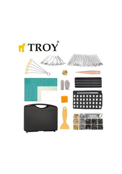 Troy 90018 Deri İşleme Alet Seti, 273 Parça