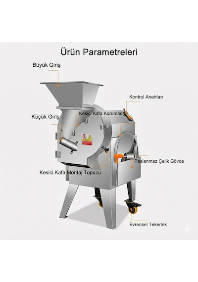 Dalle Qd-33 Endüstriyel Meyve Sebze Dilimleme Makinası