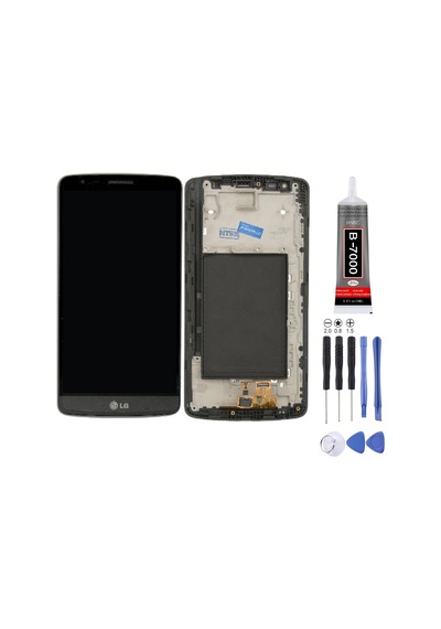 Lg D690 G3 Stylus Uyumlu Lcd Ekran Siyah + Montaj Kiti