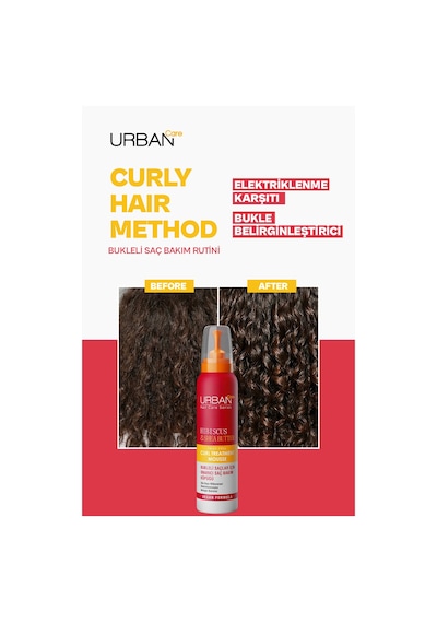 Urban Care Curl Hibiscus & Shea Butter Onarıcı Saç Köpüğü 150 ML