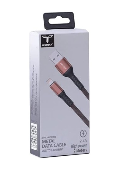 Şarj Kablosu Kahverengi Örgülü Kırılmaz 2m Usb Girişli Genel