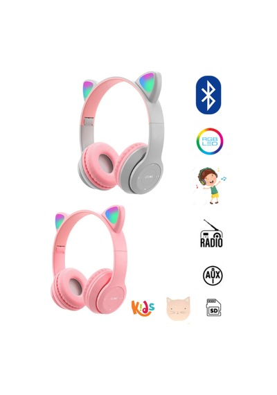 Teknoloji Gelsin P47M Bluetooth 5.4 Kedi Kulaklık