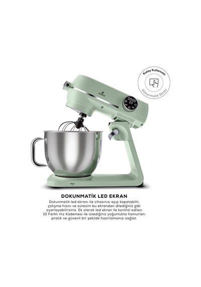 Karaca Multichef Artisan Digital Ekran 1800 W 7 L Döküm Stand Mikser