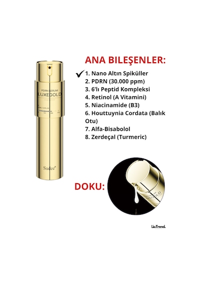 Sudee Luxegold Pdrn 300 Renewal Serum 2 Ml 10 Adet Altın Spiküller Ve Pdrn Lifting Serum