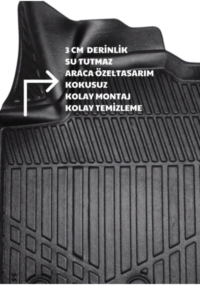 Togg T10x 2023 Yılı Ve Üstü Modeller Için Oto Paspas