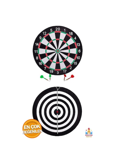 Orta Boy Dart Seti - 12'' Hedef Tahtası Ve 4 Oklu, Rakiplerle Mücadele İçin