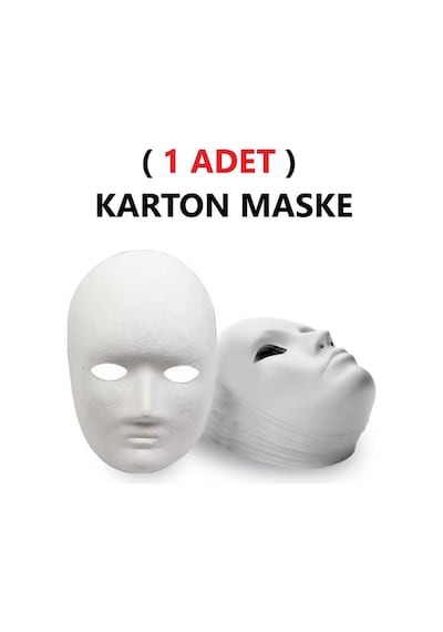 1 Adet, Karton Maske, Boyanabilir, Eğitici Maske Boyama, Etkinlik Ve Hobi Maskesi
