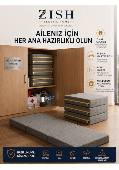 Flexa Gri 7 Cm Katlanır Sünger Yatak Yer Yatağı, Misafir Yatağı Puf, Koltuk, Şilte Ve Minder Kullanımı Taşıma Kulplu Fermuarlı Yıkanabilir Keten Kılıf 24 Dns Orta Sert Sünger Çift Kişilik Flexa Gri 7 Cm Katlanır Sünger Yatak Yer Yatağı, Misafir Yatağı Puf, Koltuk, Şilte Ve Minder Kullanımı Taşıma Kulplu Fermuarlı Yıkanabilir Keten Kılıf 24 Dns Orta Sert Sünger Çift Kişilik