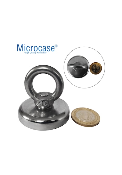 48Mm Neodyum Kurtarma Mıknatısı Yuvarlak Vidalı Pot Magnet - D48