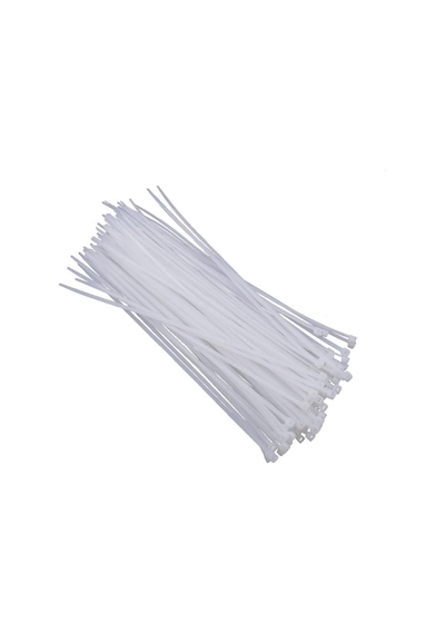 3.6Mmx300Mm Kablo Bağı Beyaz - 100 Adet
