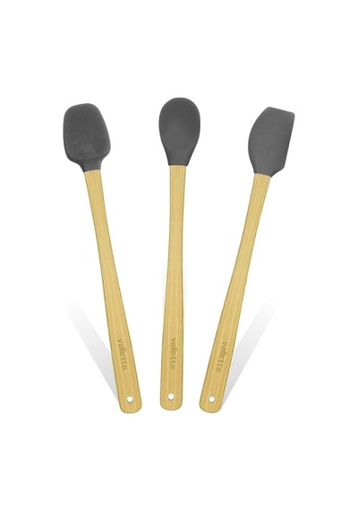 Vallettaa İndigo 3'lü Spatula Seti - Gri - 26 Cm Çok Renkli