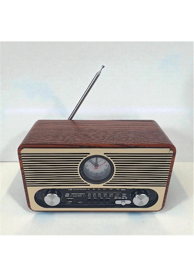 Everton Rt-566 Bluetooth-usb-sd-fm Şarjlı Saatli Nostaljik Radyo
