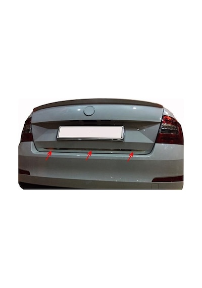 Skoda Octavia Krom Bagaj Alt Çıta 2013-2019 Paslanmaz Çelik N11.4788