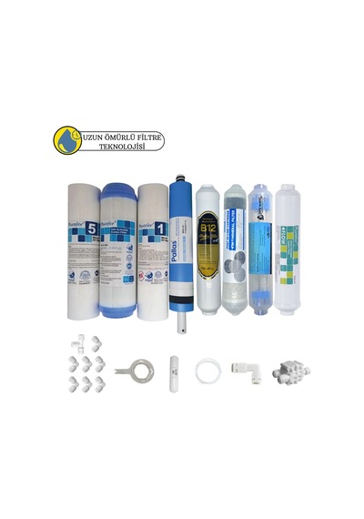 Purefer Açık Kasa Çift Sedimentli Sertifikalı 8li Pallas Mebran Şeffaf 4lü Mineral+b12alkali+detox