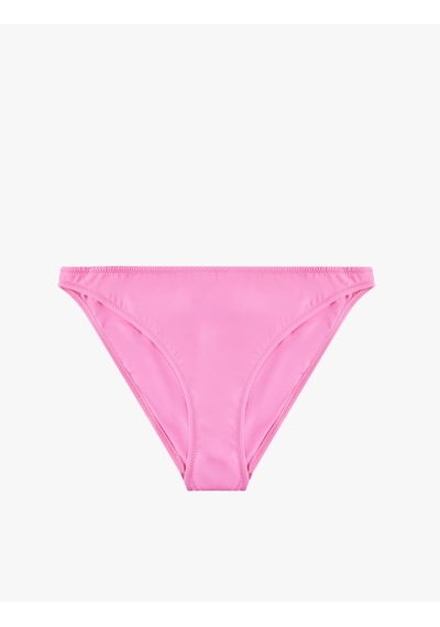 Koton Mat Kumaş Standart Bel Bikini Altı Pembe 6sak00003mm Gül Renği