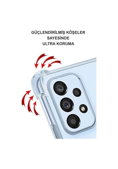 Samsung Galaxy Uyumlu M30s Köşe Korumalı Antişok Kapak Catface Tasarımlı Şeffaf Silikon Kılıf