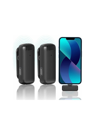 Ulanzi J12 Kablosuz İkili Yaka Mikrofonu Lightning